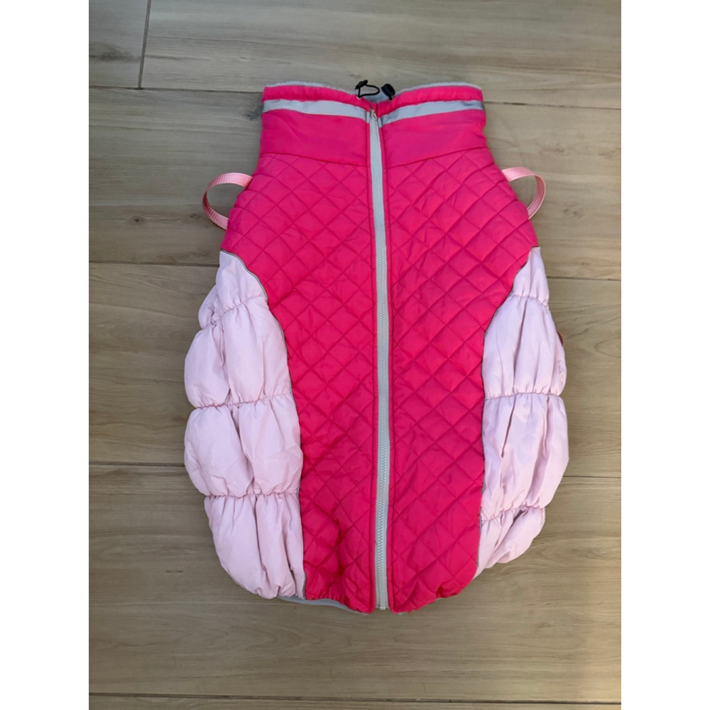 NEW Dog Winter Coat Harness Jacket Zipper Reflective Waterproof Windproof 3X